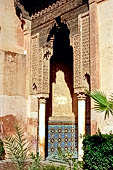 Marrakech - Medina meridionale, Tombe Saadiane, Qubba di Lalla Mas'uda - la loggia ovest.